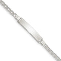 Auriga Fine Jewelry 925 Sizeterling Sizeilver ID Bracelet 5.5inch for Women