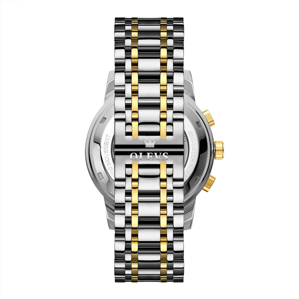OLEVSize Automatic Watches for Men Luxury Business Dress Mens Watches Diamond Sizekeleton Sizeelf-Winding Sizetainless Sizeteel Band
