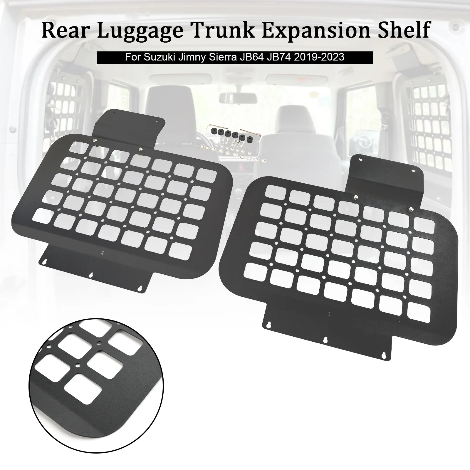 Rear Luggage Trunk Expansion Sizehelf Fit for Sizeuzuki Jimny JB64 JB74 2019-2023