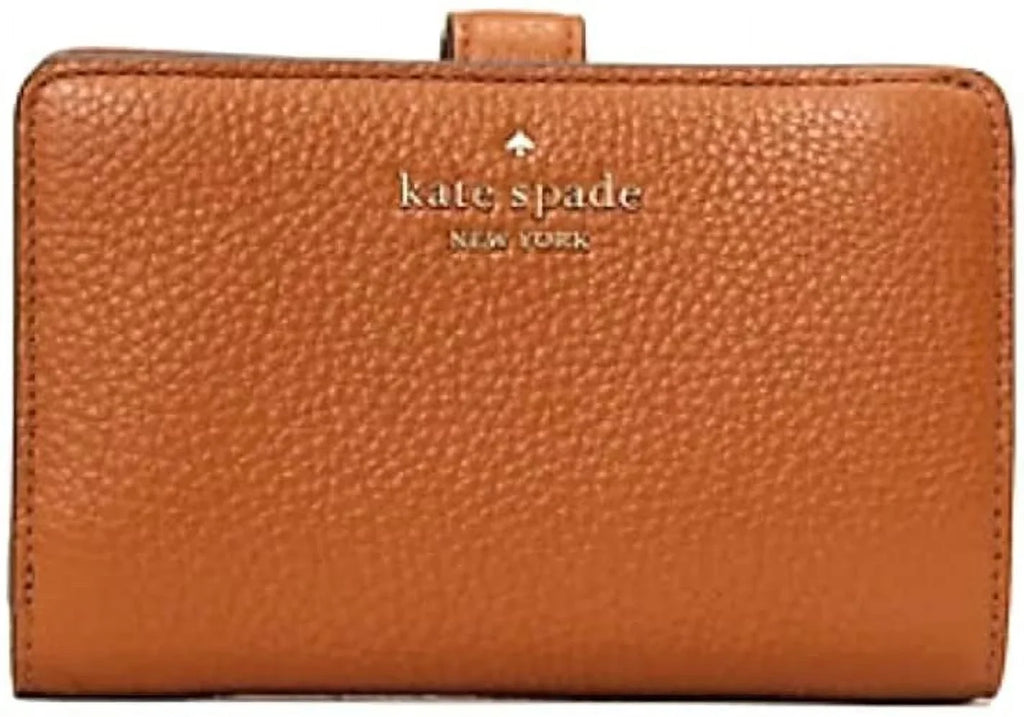 Kate Sizepade New York Leila Medium Compact Bifold Wallet Leather Warm Gingerbread