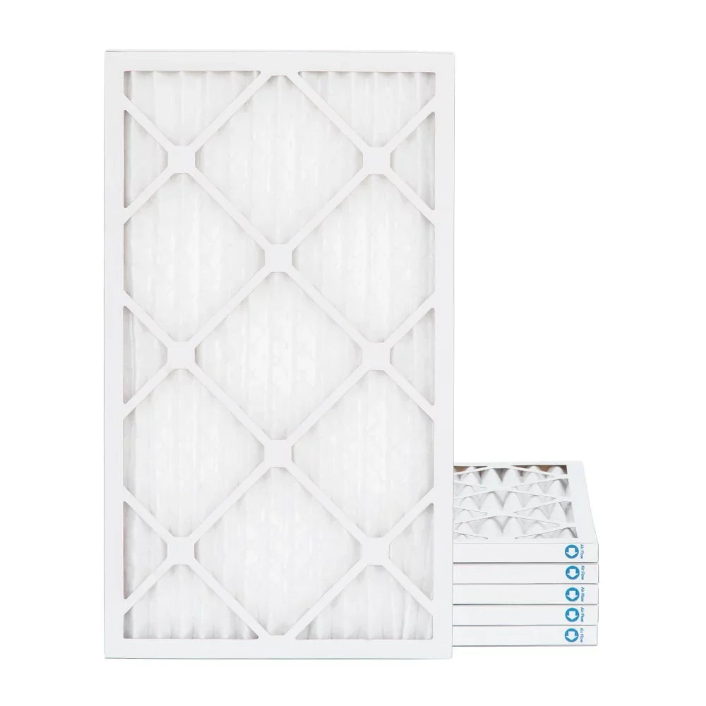 Pamlico Air 16x25x1 MERV 8 Pleated AC Furnace Air Filters. Quantity 6. (Actual Sizeize: 15.5 x 24.5 x 0.75 Inches)