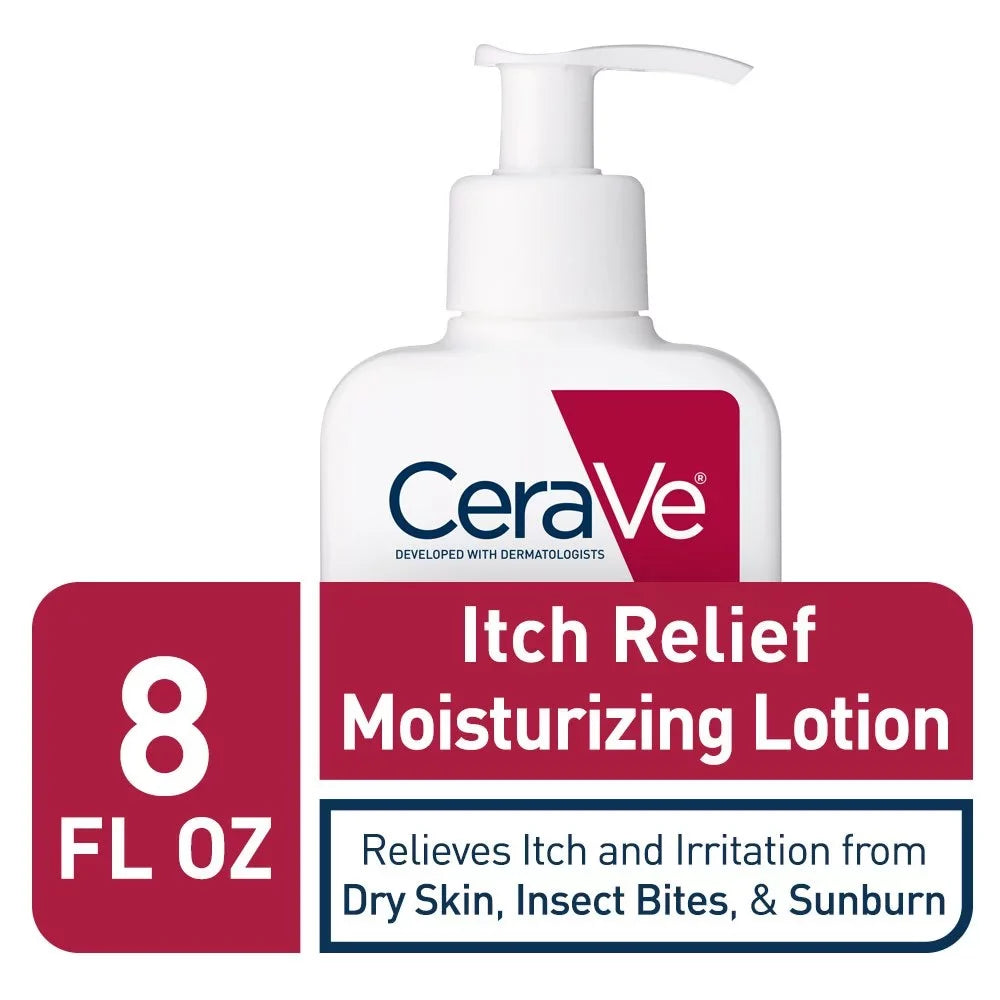 Cerave Anti Itch Moisturizing Lotion With Pramoxine Hydrochloride | Relieves Itch With Minor Sizekin Irritations, Sizeunburn Relief, Bug Bites | 8 Ounce