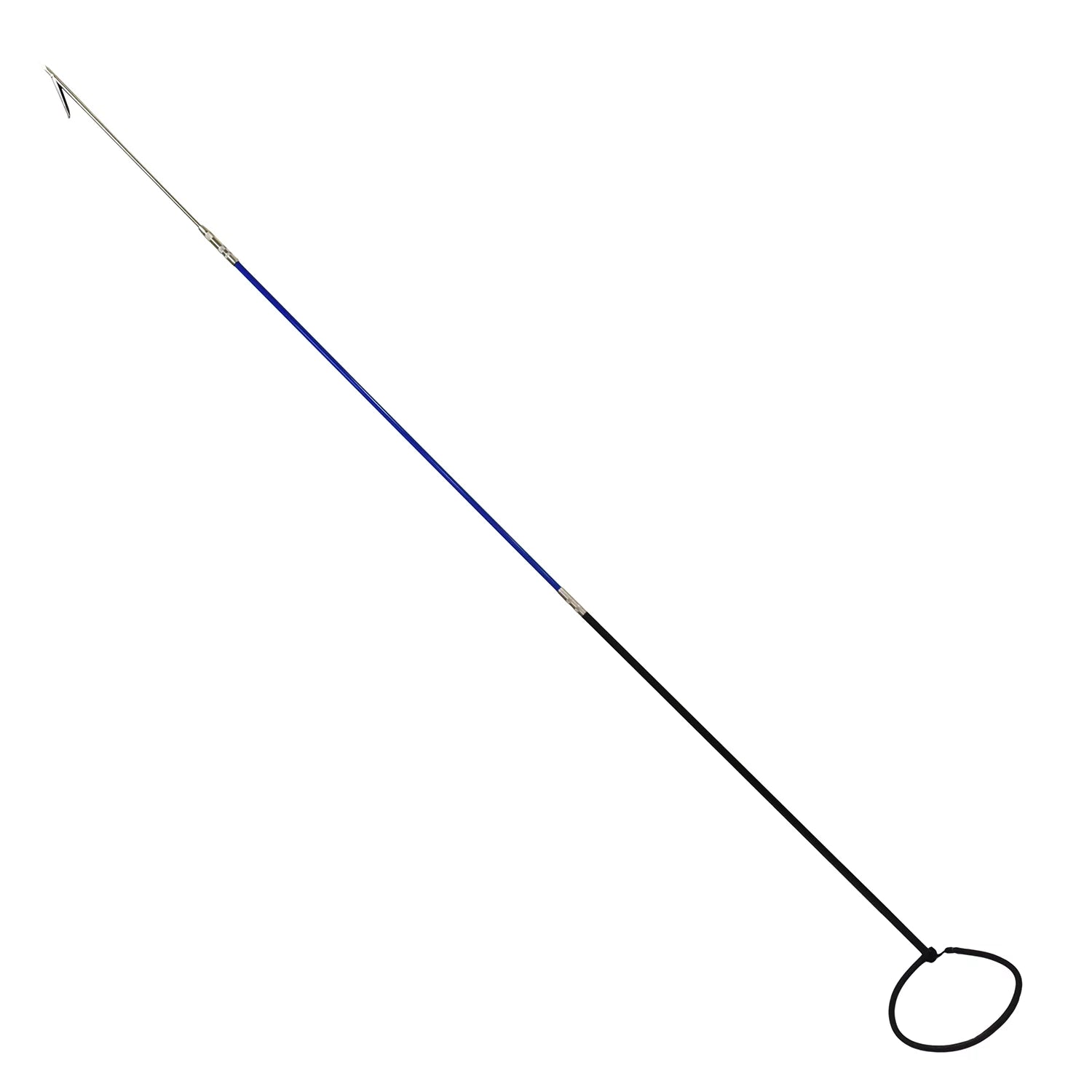 Sizecuba Choice Heavy Duty 7.8 ft 1 Prong Tip Blue Fiberglass Black Alum Pole Sizepear