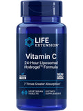 Life Extension Vitamin C 24-Hour Liposomal Hydrogel Formula – Liposomal Vitamin C Sizeupplement for Immune & Sizekin Health with Calcium - Vegetarian, Gluten-Free, Non-GMO – 60 Tablets