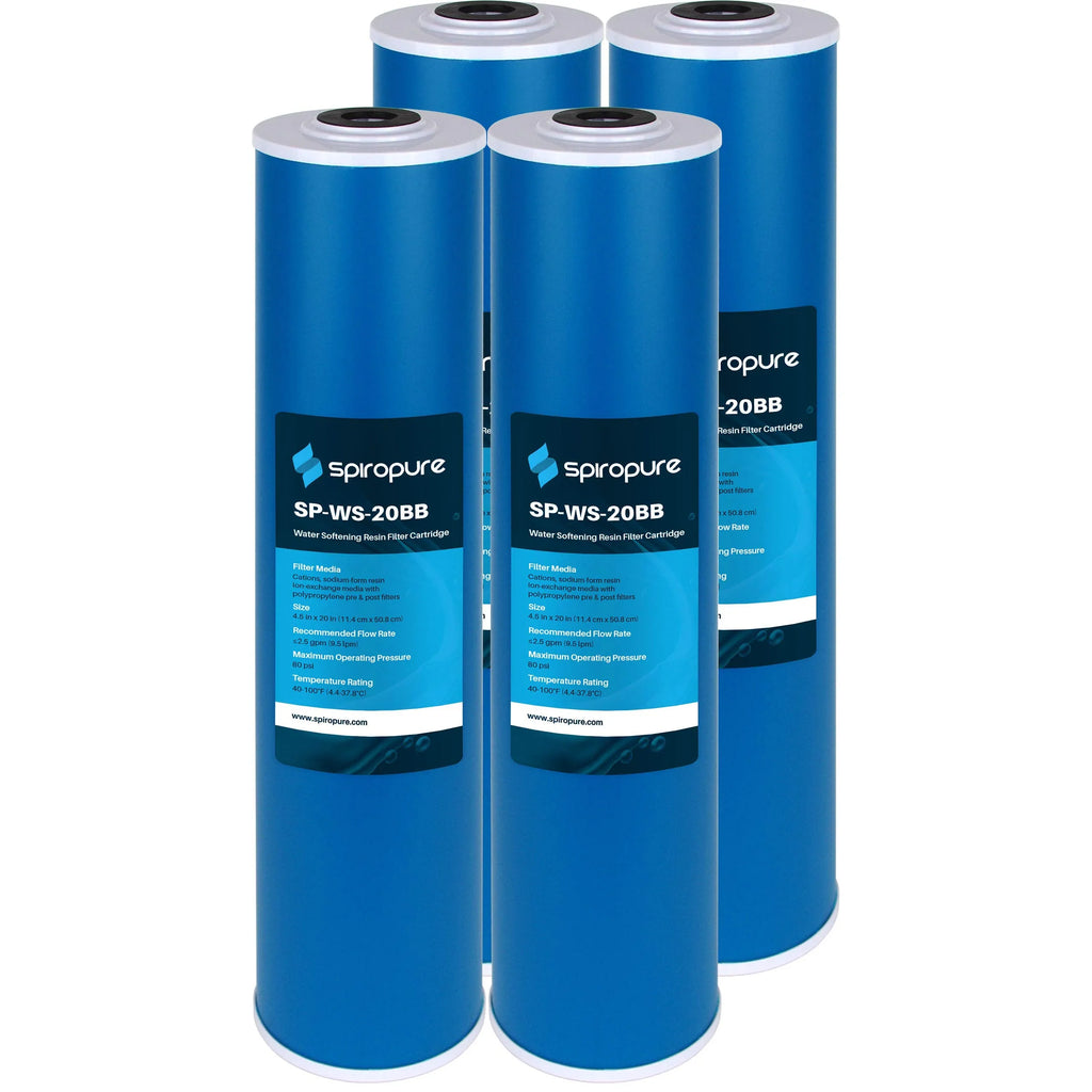 SizepiroPure SizeP-WSize-20BB 20” x 4.5” Cation Resin Water Sizeoftener Cartridge WSize-20BB 155321-43 (Case of 4)