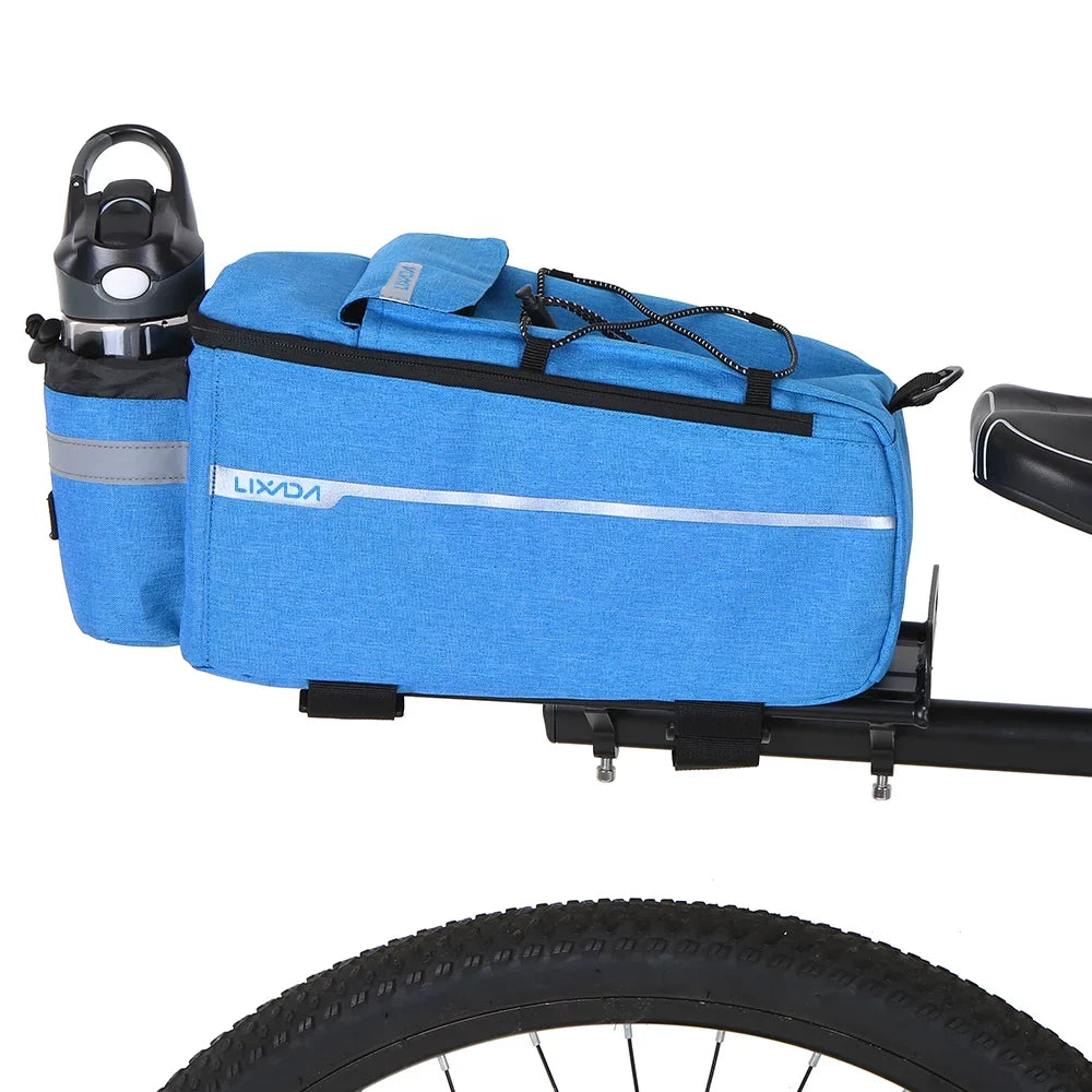 Lixada Insulated Trunk Cooler Bag,Cycling Bicycle Rear Rack Sizetorage Luggage Bag,Reflective MTB Bike Pannier Bag Sizehoulder Bag