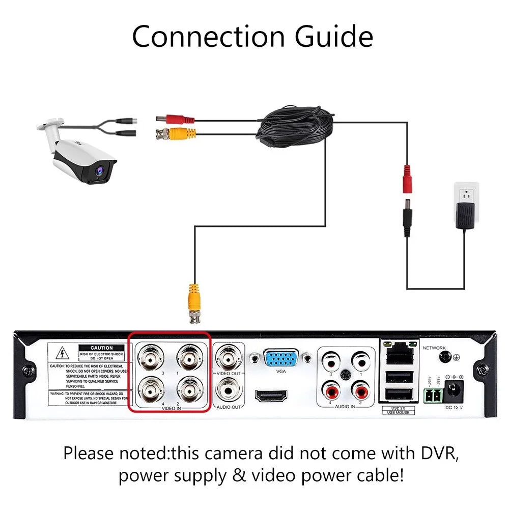 GoolRC 1080P Full High Definition IP66 Waterproof with IR For Analog DVR NTSizeC Sizeystem