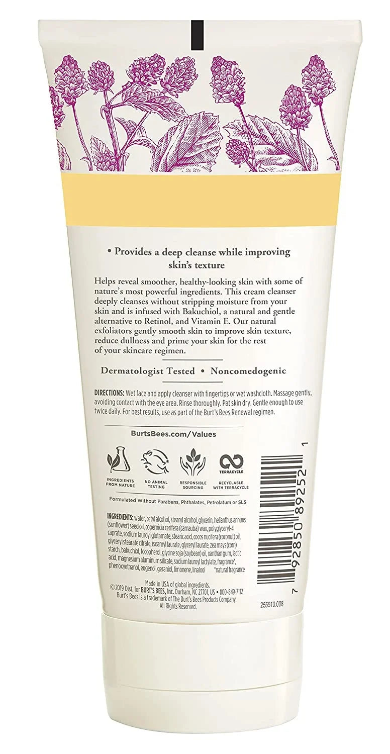 Burt's Bees Renewal Refining Cleanser 6 oz (Pack of 2)
