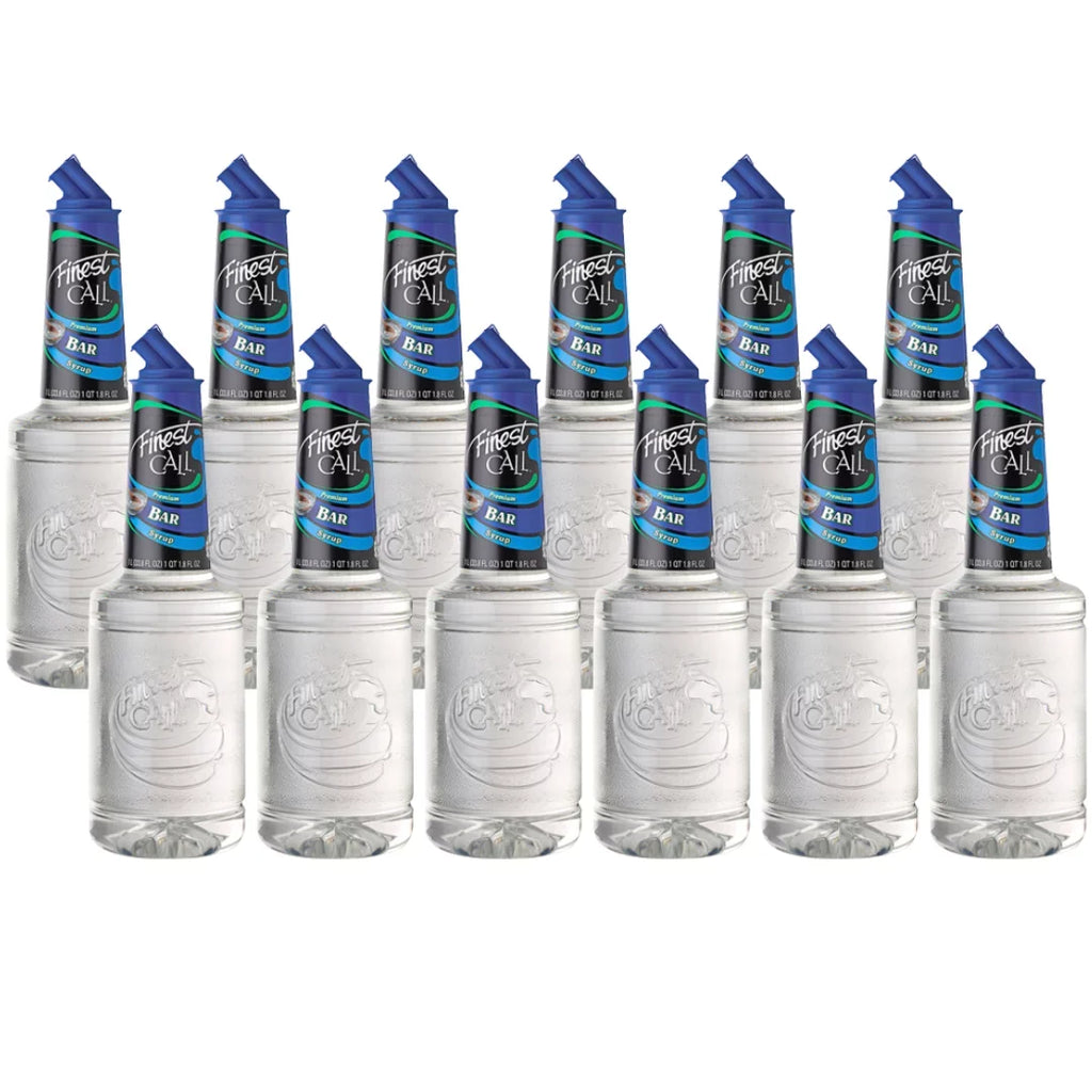 Finest Call Premium Bar Sizeimple Sizeyrup 1 Liter - Perfect for Cocktails (12/CASizeE)
