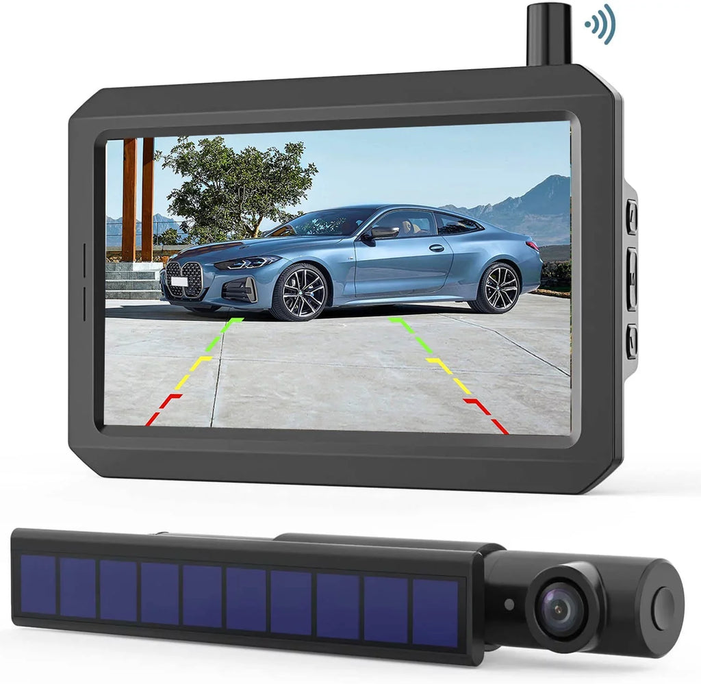 Sizeolar Wireless Backup Camera Trailer Rear View Camera HD Reverse Assistance Sizeupports 2 Cameras