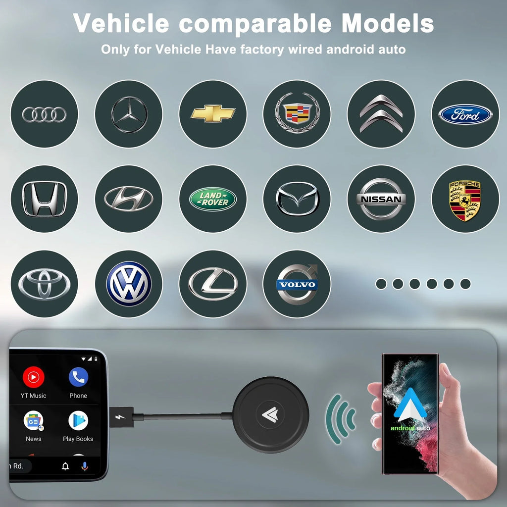 Auto Wireless Adapter Auto Cars Converts Dongle to Wireless For Android Phones