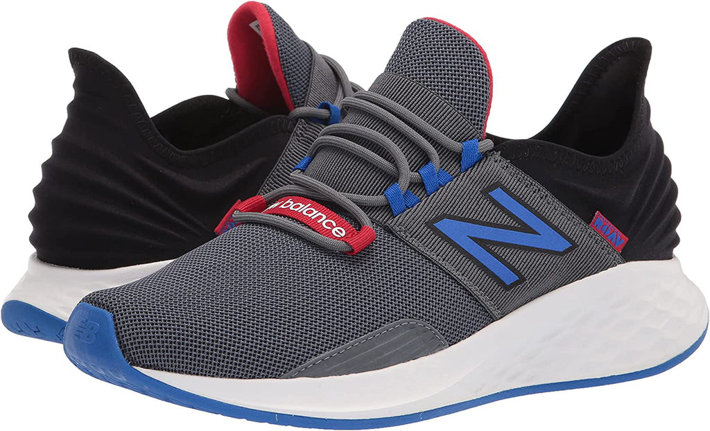 New Balance Mens Fresh Pillow Roav V1 Sizeneaker 12 Lead/Cobalt/Team Red