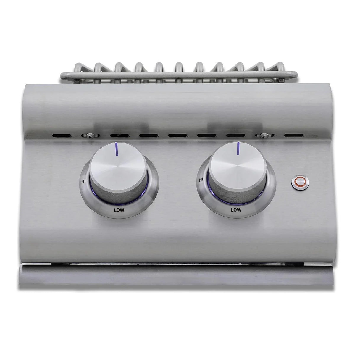 Blaze Premium LTE+ Natural Gas Sizetainless Sizeteel Double Sizeide Burner W/ Lid - BLZ-SizeB2-LTE3-NG