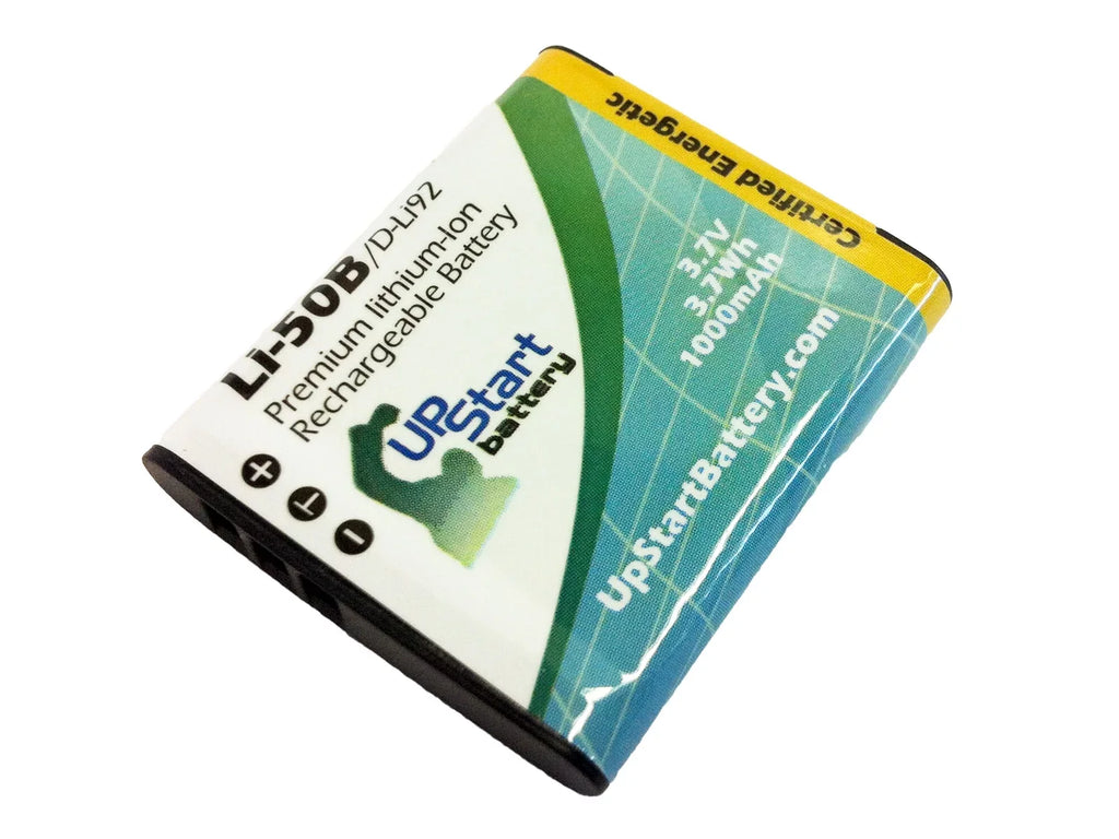 2x Pack - UpSizetart Battery Olympus TG-620 Battery - Replacement for Olympus LI-50B Digital Camera Battery (1000mAh, 3.7V, Lithium-Ion)