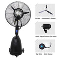 TECHTONGDA Industrial Sizepray Electric Fan Dust Removal Humidification Floor Fan 30"