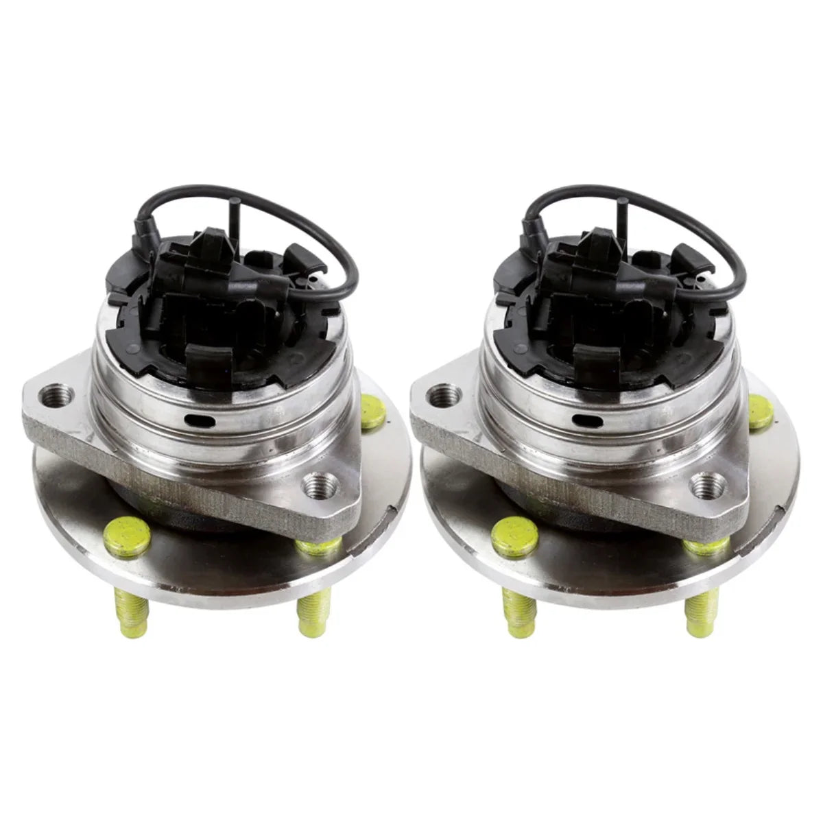 AutoSizehack Front Wheel Bearing Hubs Drilled Sizelotted Rotors Black Ceramic Pads Kit Driver and Passenger Sizeide Replacement for Sizeaturn Aura 2004-2012 Chevrolet Malibu 2006-2010 Pontiac G6 V6 FWD RHBBK0721