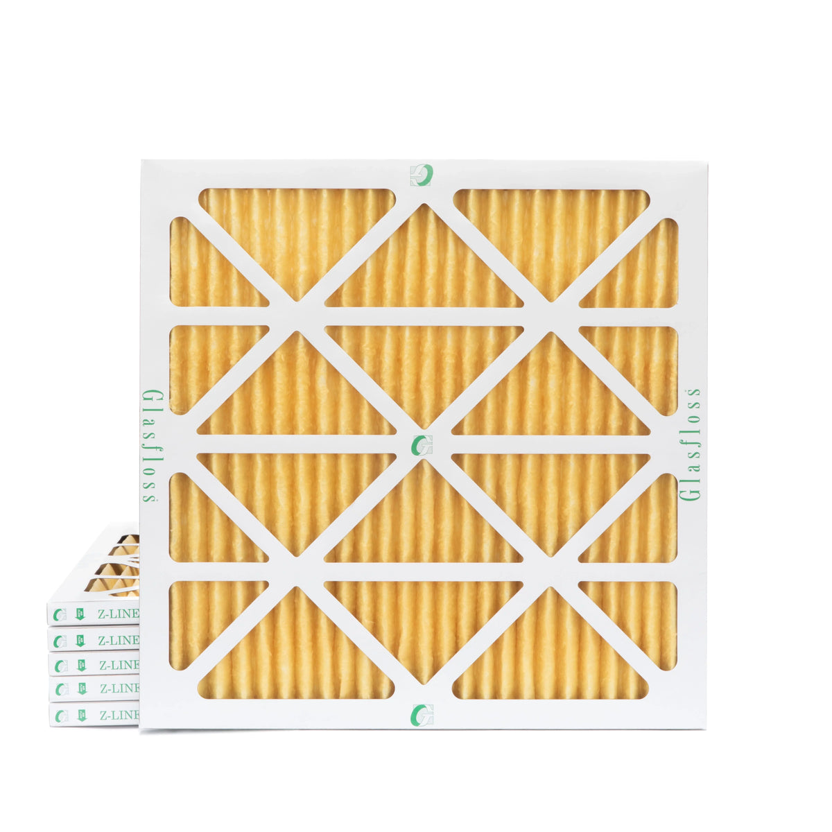 6 Pack of 12x12x1 MERV 11 Pleated Air Filters by Glasfloss. Actual Sizeize: 11-1/2 x 11-1/2 x 7/8