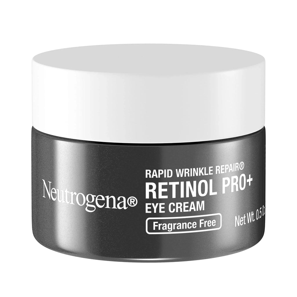 Neutrogena Rapid Wrinkle Repair Retinol Pro+ Anti-Wrinkle Eye Cream, Targeted Eye Cream For Wrinkles & Dark Circles, Formulated Without Fragrance, Dyes, Phthalates, And Parabens, 0.5 Oz.