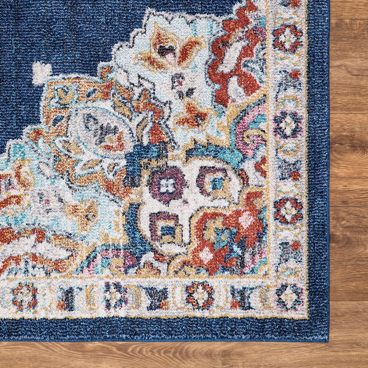 Concord Global Trading 72762 2 x 7 ft. Vintage Oushak Medallion Runner Rug, Gray
