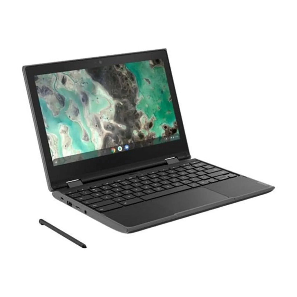 Pre-Owned Lenovo Chromebook 500e 11.6" Touch 8GB 64GB Intel Celeron N4100,Black (Fair)