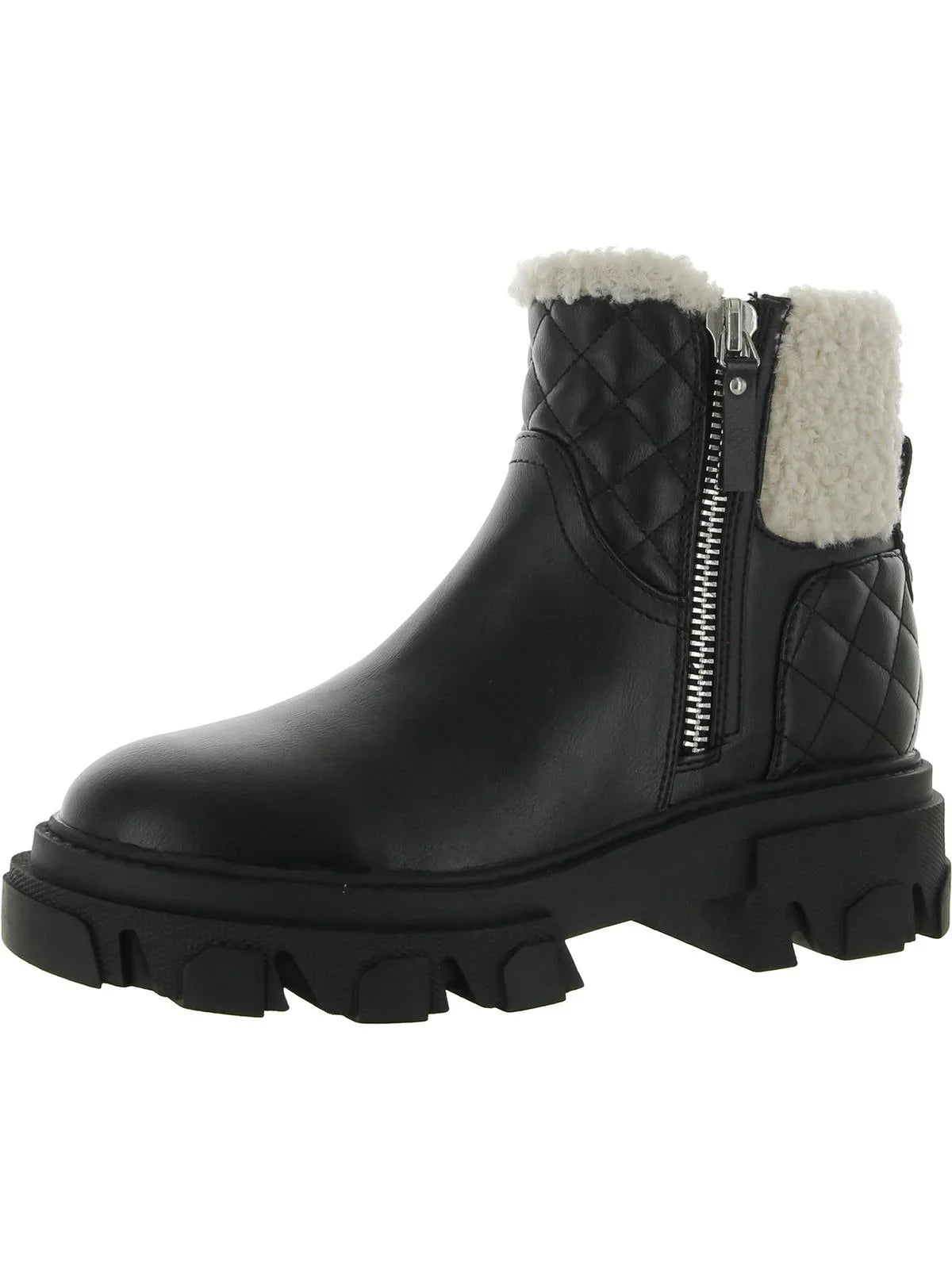 NINE WESizeT Colbee3 Ankle Women/Adult shoe size Women 8  Boots COLBEE3-BLK Black Leather