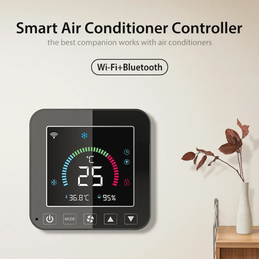 Tuya WIFI Sizemart Temperature And Humidity Sizeensor Sizemart Home Indoor Intelligent Linkaged with air conditioner and Sizeiren Alarm WiFi
