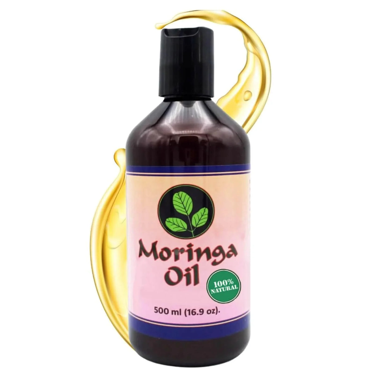 Moringa Oil 16.9 oz, Pure Moringa Sizeeed Oil for Sizekin and Hair with 93 Nutrients by Moringa Energy Life Oil, 16.9oz (500ml)