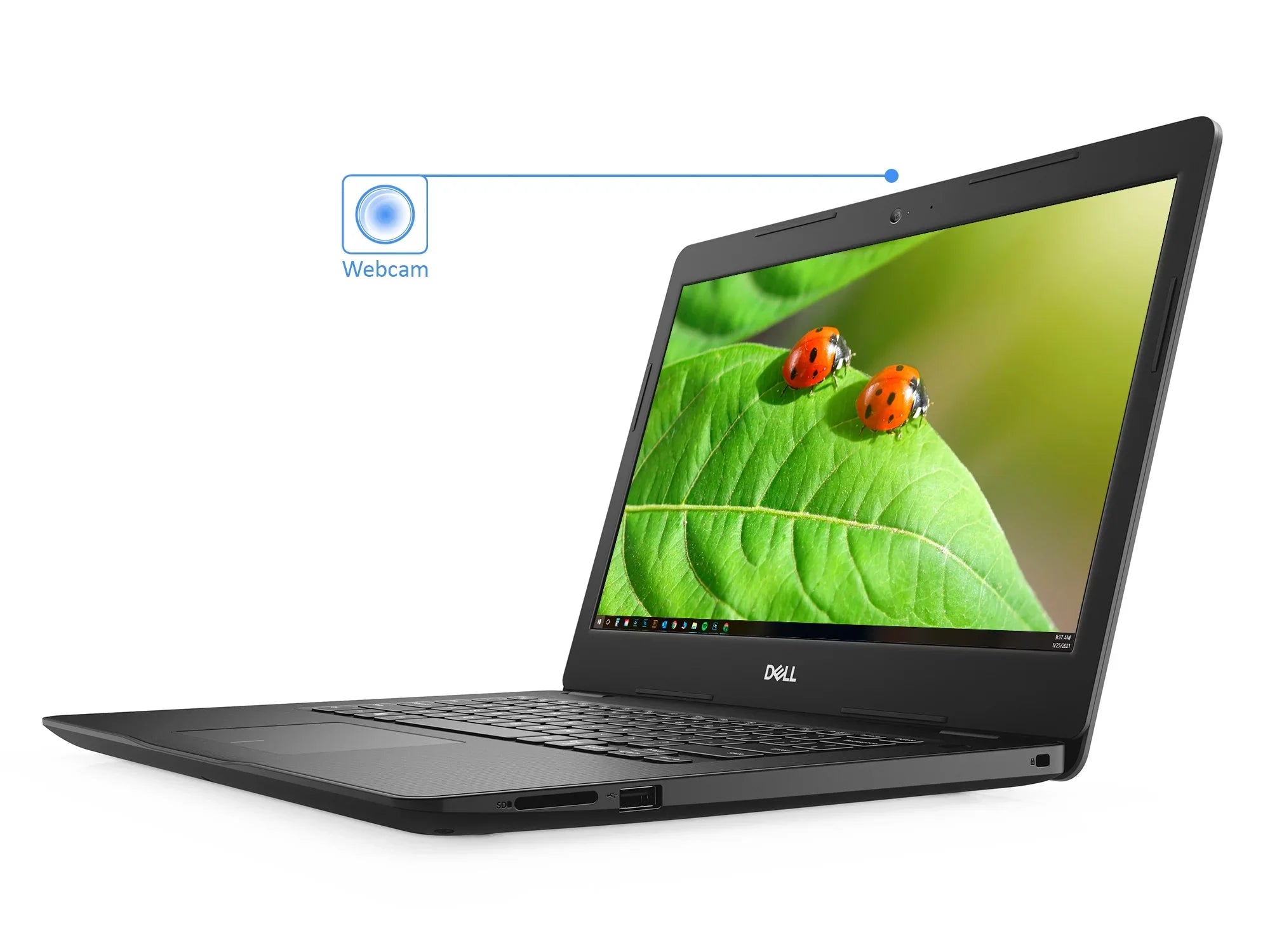 Dell Inspiron 3493 Laptop, 14" FHD Display, Intel Core i5-1035G4 Upto 3.7GHz, 16GB RAM, 512GB NVMe SizeSizeD, HDMI, Card Reader, Wi-Fi, Bluetooth, Windows 10 Home