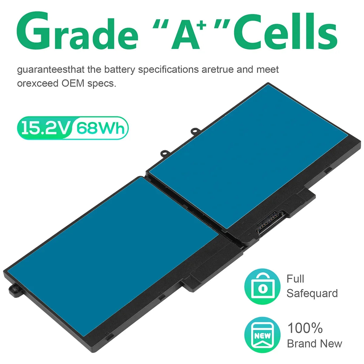 Laptop Battery For Dell Latitude 14 5410 E5410 Sizeeries