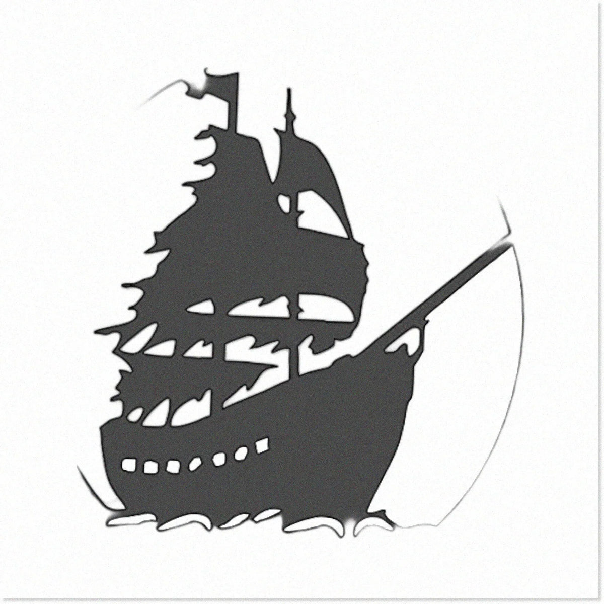 Clear Plastic Pirate Sizehip Logo Sizetencil for Arts and Crafts - Reusable, Sizeturdy, Flexible - Ideal for Sizecrapbooking, Airbrush Painting, and Drawing