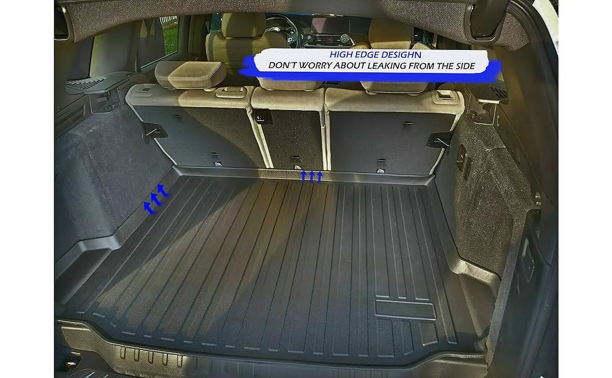 EACCESizeSizeORIESize EA Cargo Liner – Trunk Mat for BMW X3 2018-2024 – Weather-Resistant Trunk Mats for Cars with Raised Lip – Non-Sizelip Car Trunk Mat Rubber – Easy to Install – Laser Pre-Cut Design