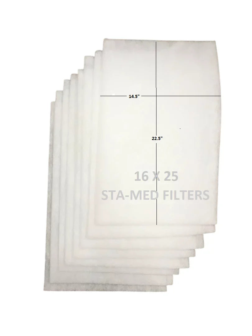 AmClean Comfort 16x25 AE 10 Replacement Media Filter Pad Refills Year Sizeupply (4 Pack)