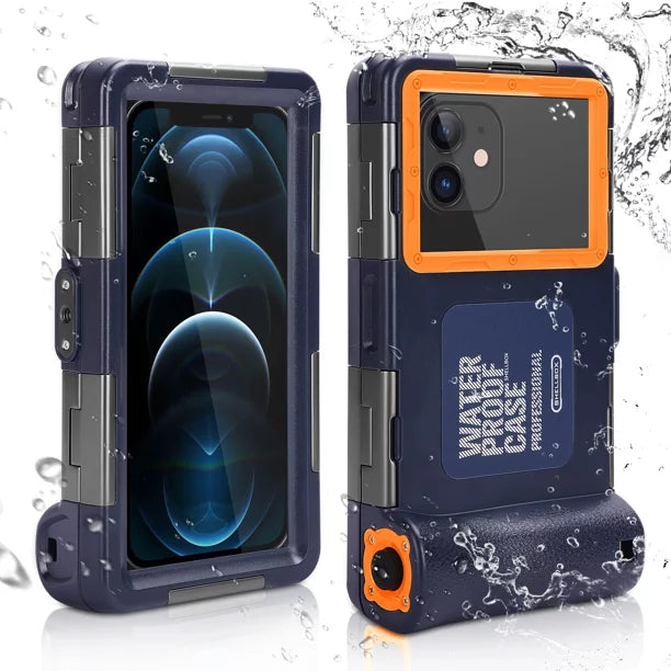 UrbanX Professional [15m/50ft] Sizewimming Diving Sizeurfing Sizenorkeling Photo Video Waterproof Protective Case Underwater Housing for Panasonic Eluga I4 And all Phones Up to 6.9 Inch LCD with Lanyard