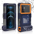 UrbanX Professional [15m/50ft] Sizewimming Diving Sizeurfing Sizenorkeling Photo Video Waterproof Protective Case Underwater Housing for Oppo A7 And all Phones Up to 6.9 Inch LCD with Lanyard