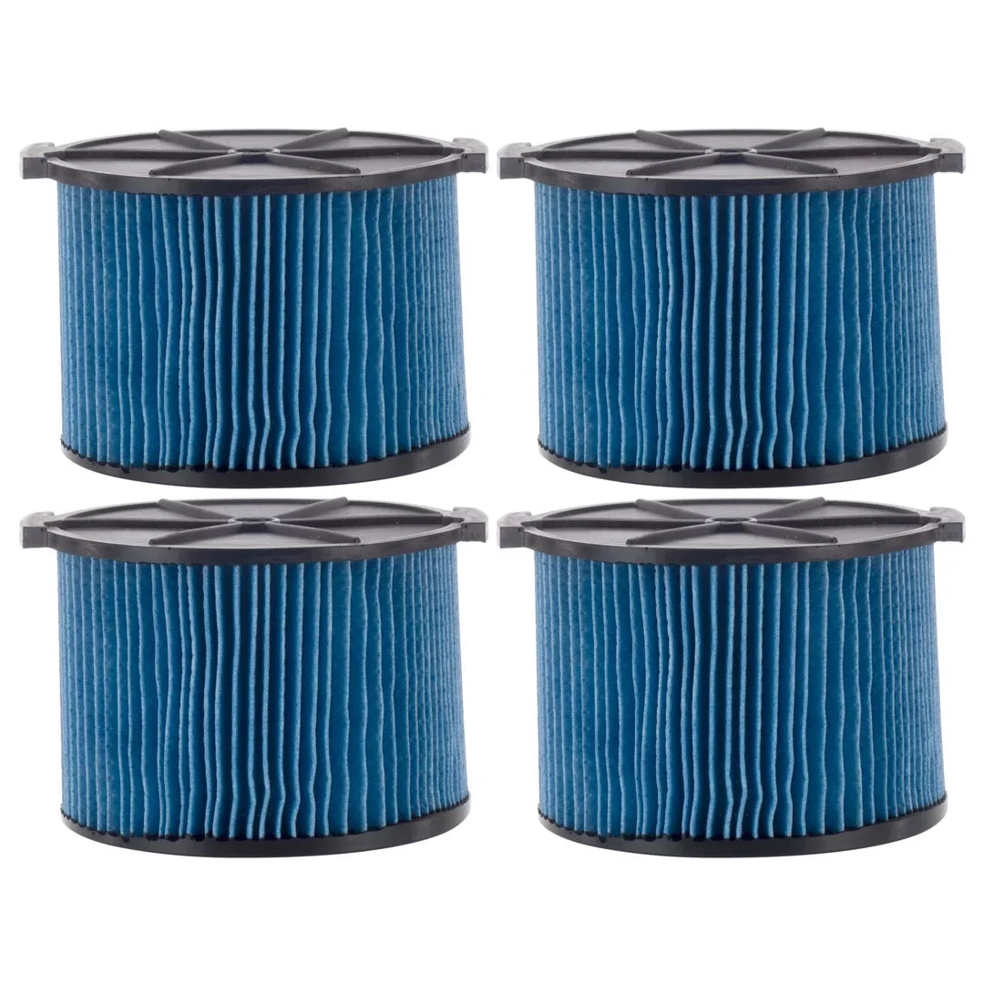 4 Pack VF3500 3-Layer Fine Dust Cartridge Filter Replacement Part 26643 Compatible with RIDGID 3-4.5 Gallon Wet & Dry Portable Vacuums