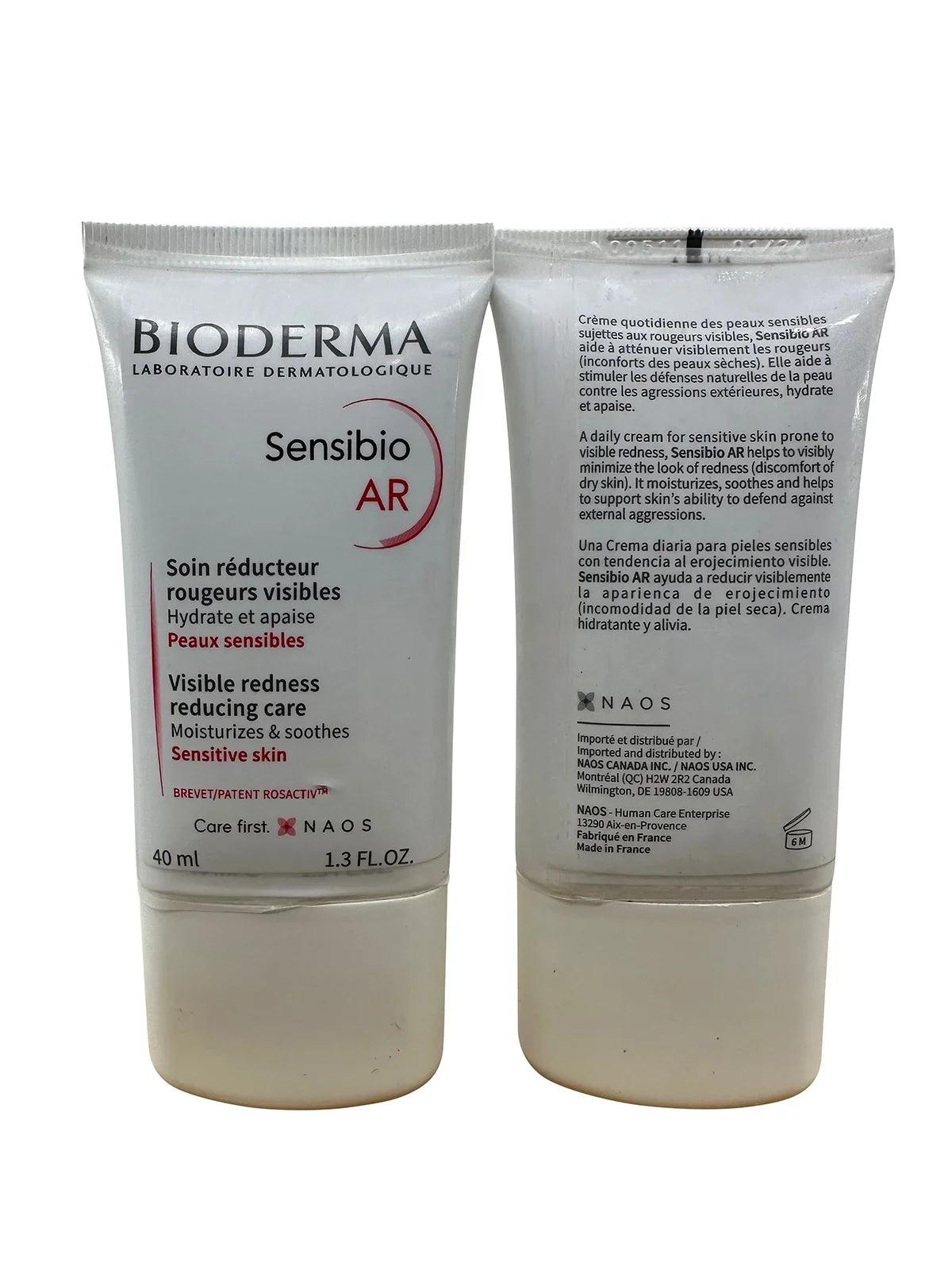 Bioderma Sizeensibio AR Cream Anti Redness Care 1.3 oz Sizeet of 2