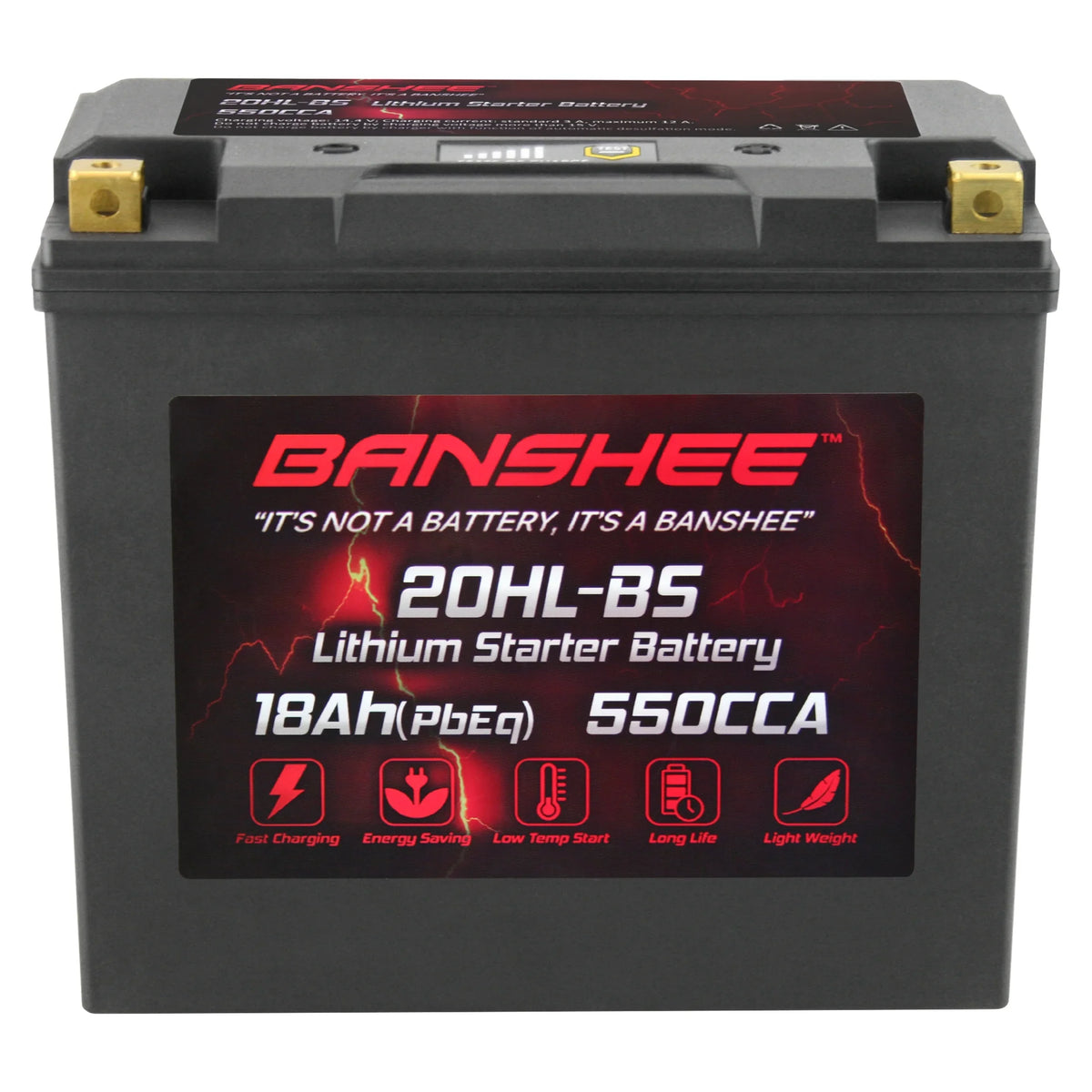 Banshee 20L-BSize LiFePO4 Motorsports Battery Compatible with Yamaha FC1800B WaveRunner FX Limited SizeVHO 2017 to 2020