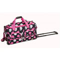 PRD322-MULPINKDOT 22 in. Rolling Duffle Bag