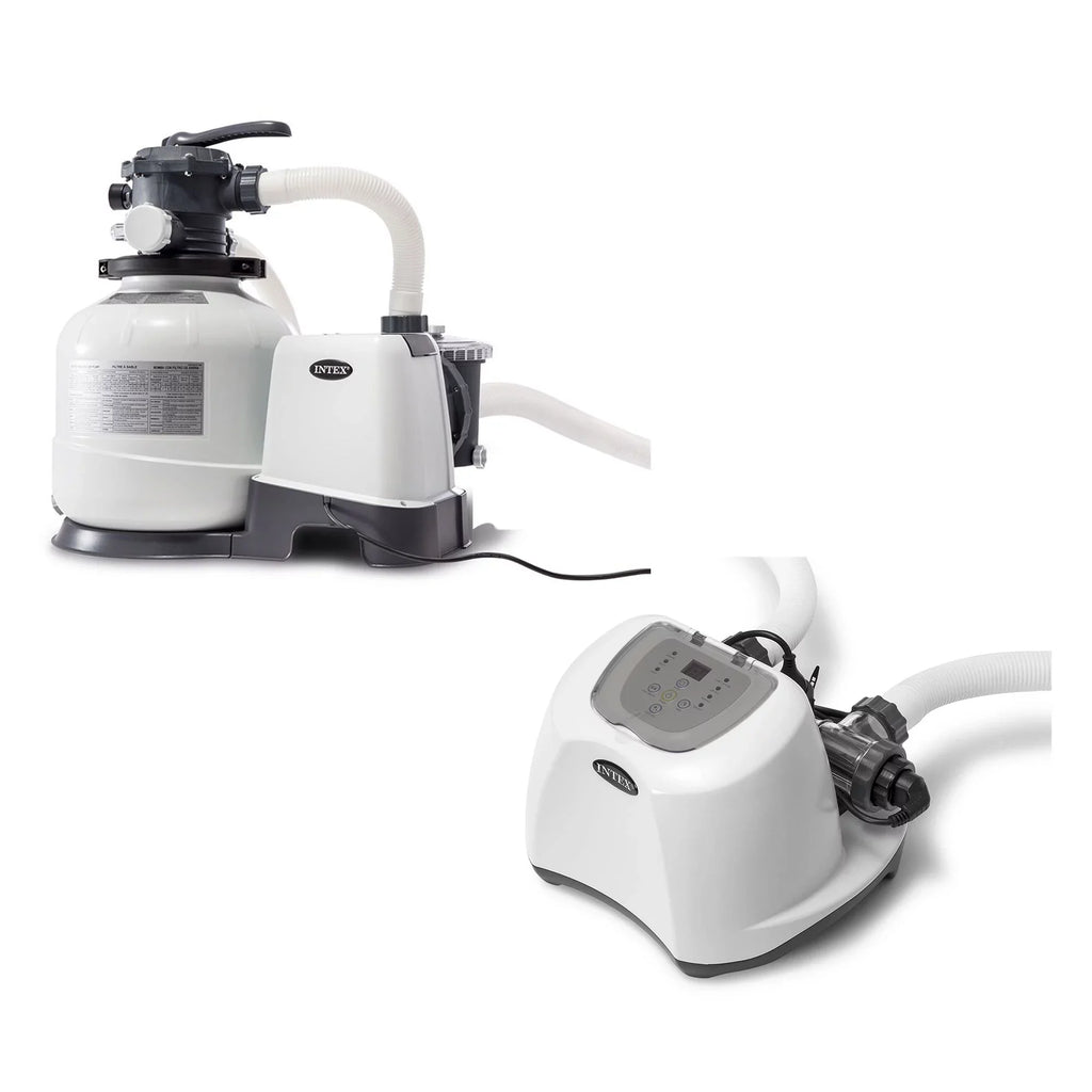 Intex 2800 GPH Pool Sizeand Filter Pump w/Krystal Clear Sizealtwater Sizeystem