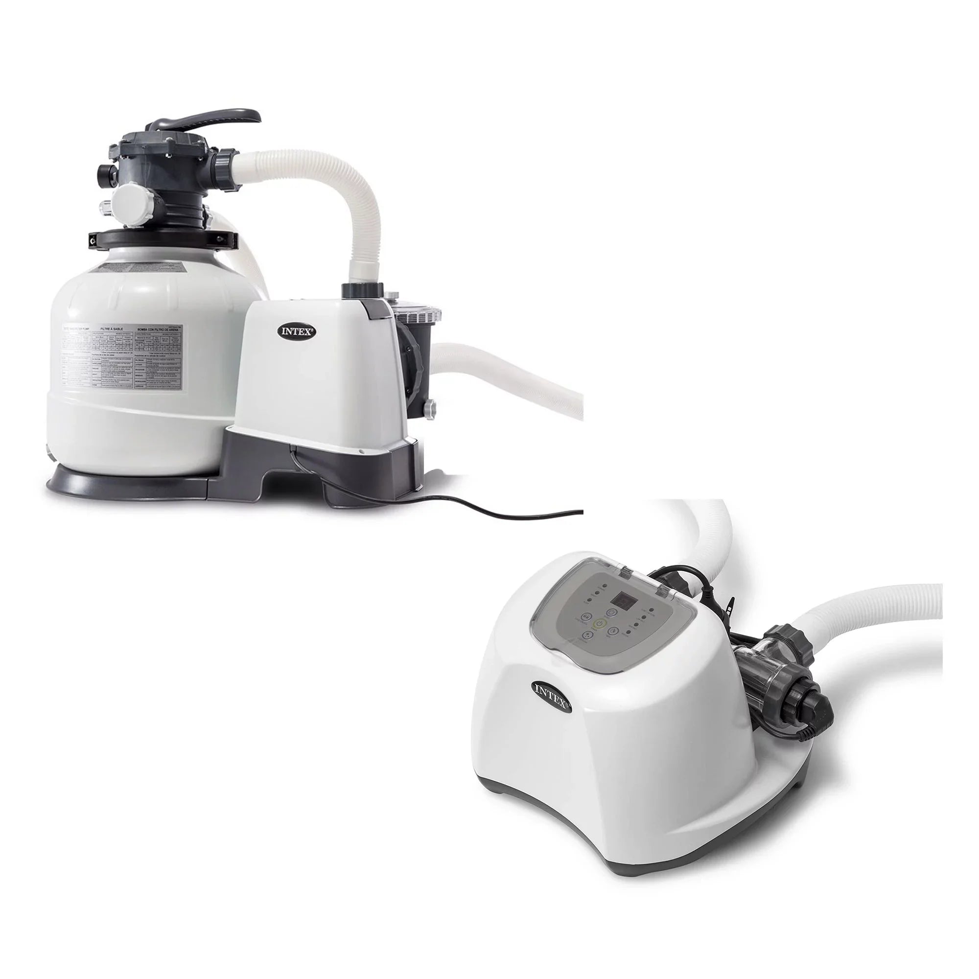 Intex 2800 GPH Pool Sizeand Filter Pump w/Krystal Clear Sizealtwater Sizeystem