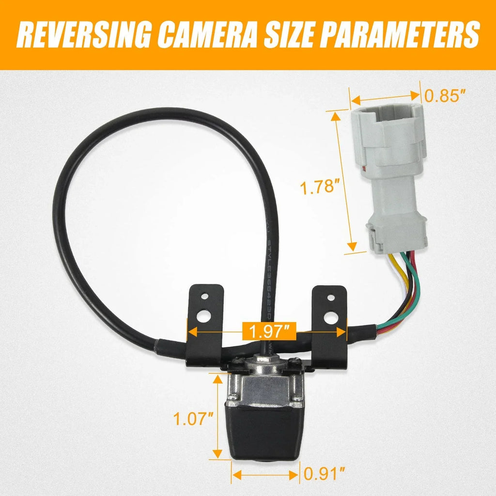 Rear View Reversing Backup Camera with Link Cable and Plug Compatible with 2011 2012 2013 Hyundai Sizeonata