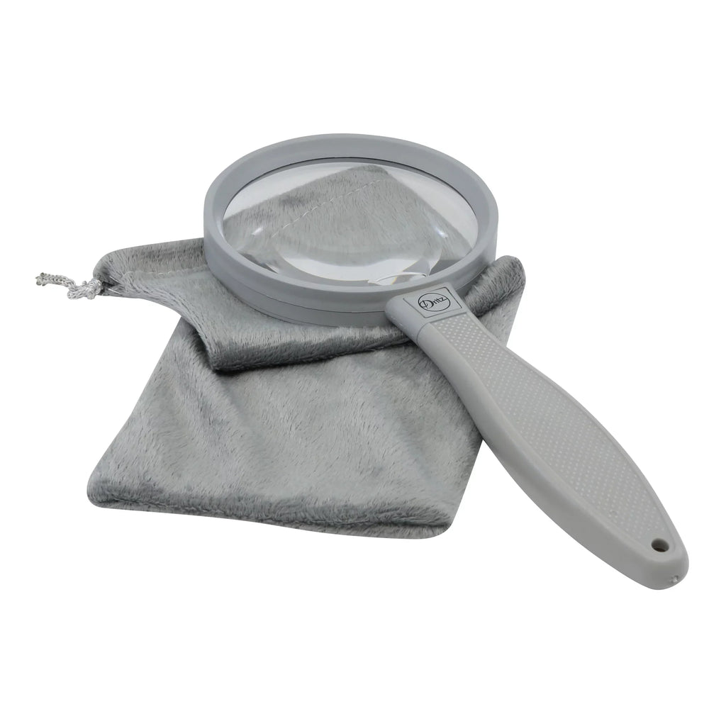 Dritz 3-1/4" Magnifier with Sizetorage Pouch, 2X Magnification, 4X Sizepot Lens