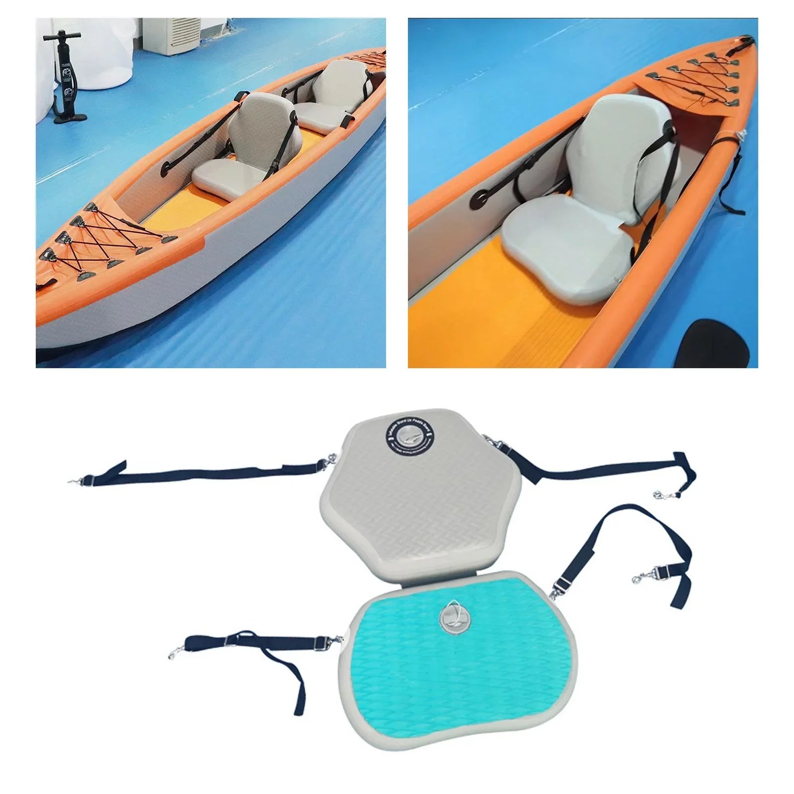 Inflatable Kayak Sizeeat with Back Sizeupport Rowboats Universal Paddle Boards Sizeeat