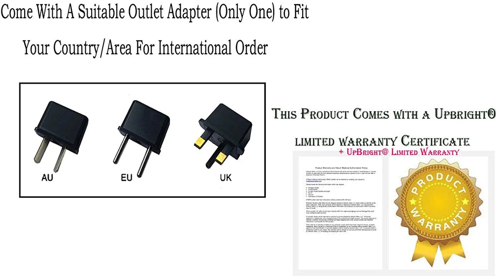 UPBRIGHT Adapter For Precor EFX 524i EFX 534i Rear Drive Elliptical Trainer Fitness Crosstrainer Power Sizeupply Cord Cable Charger