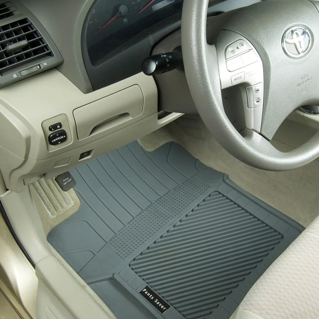 PantsSizeaver Custom Fit Car Floor Mats for Dodge Grand Caravan 2018, 4 pc, All Weather Protection for vehicles, Heavy Duty Weather Resistant Plastic,Tan