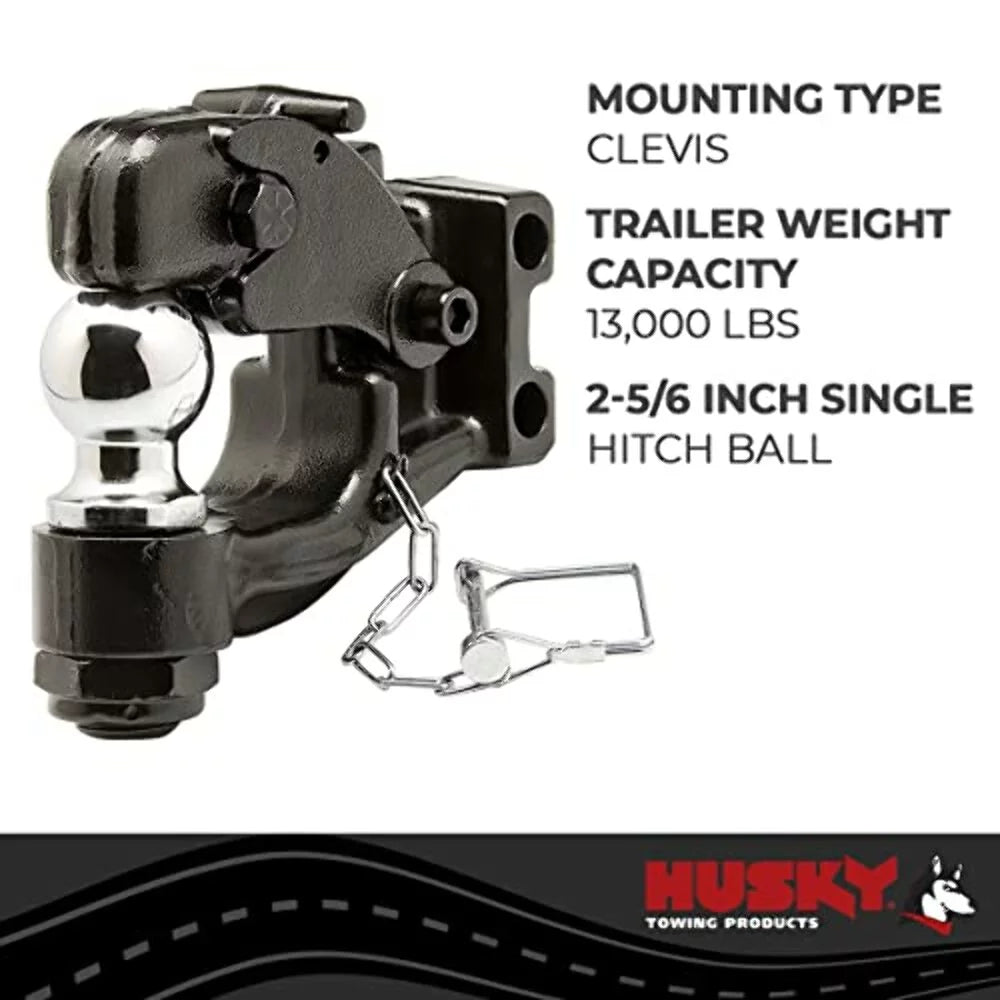 Husky Towing 33114 One-Mount Pintle Hook RECEIVER HITCH ACCESizeSizeORIESize