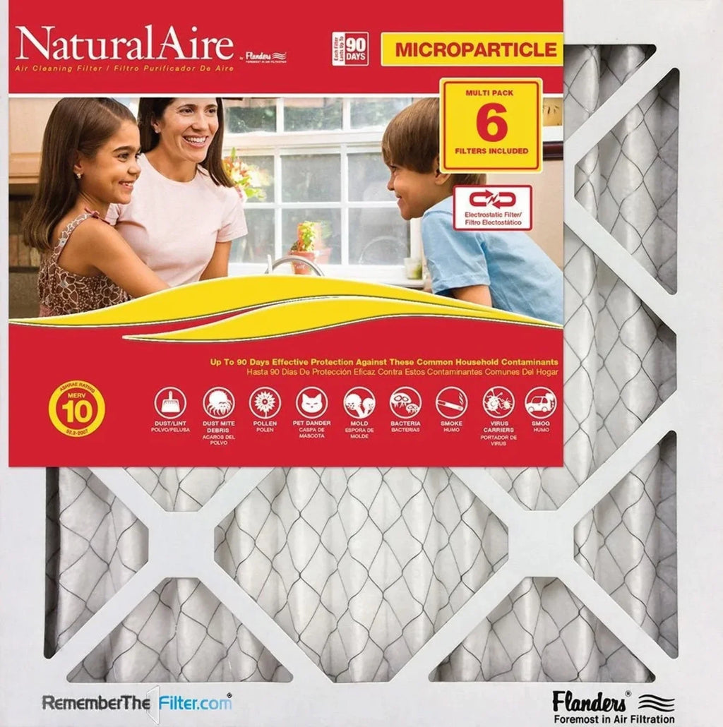 14x20x1 NaturalAire Microparticle MERV 10 Filters 85256.011420 (6 pack)