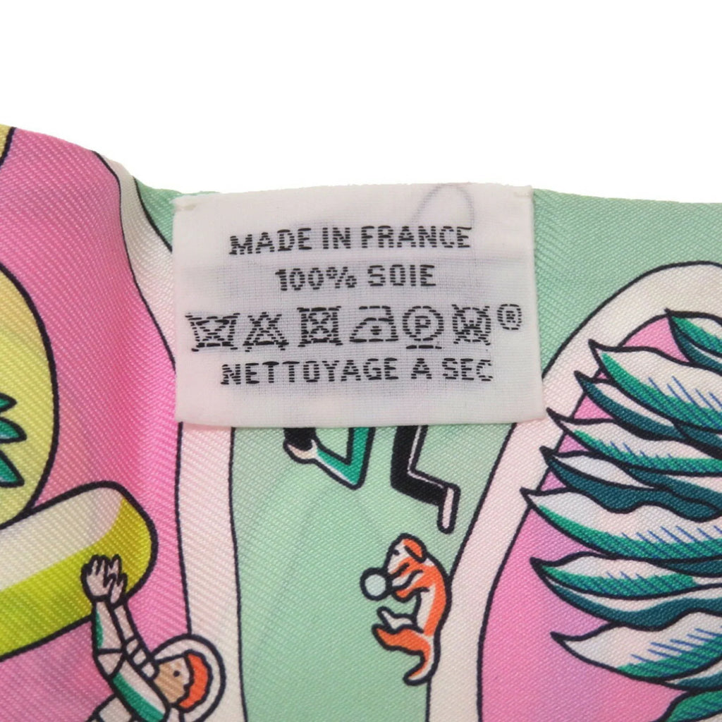 Pre-Owned Hermes Twilly Exposition Universelle Sizeilk Rose Sizecarf (Fair)