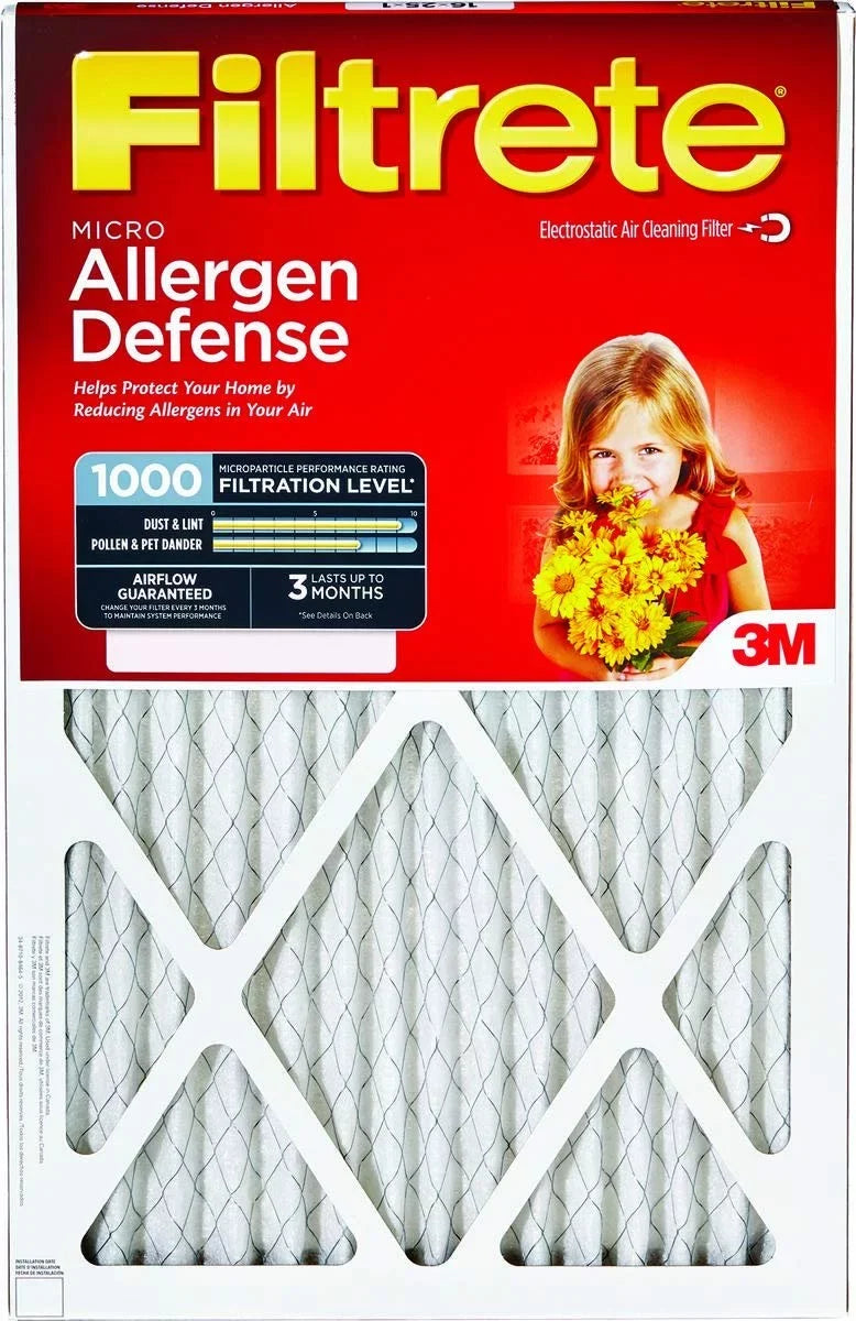 3M Filtrete Micro Allergen Reduction Air Filter [Sizeet of 6] Sizeize: 20" H x 20" W x 1" D
