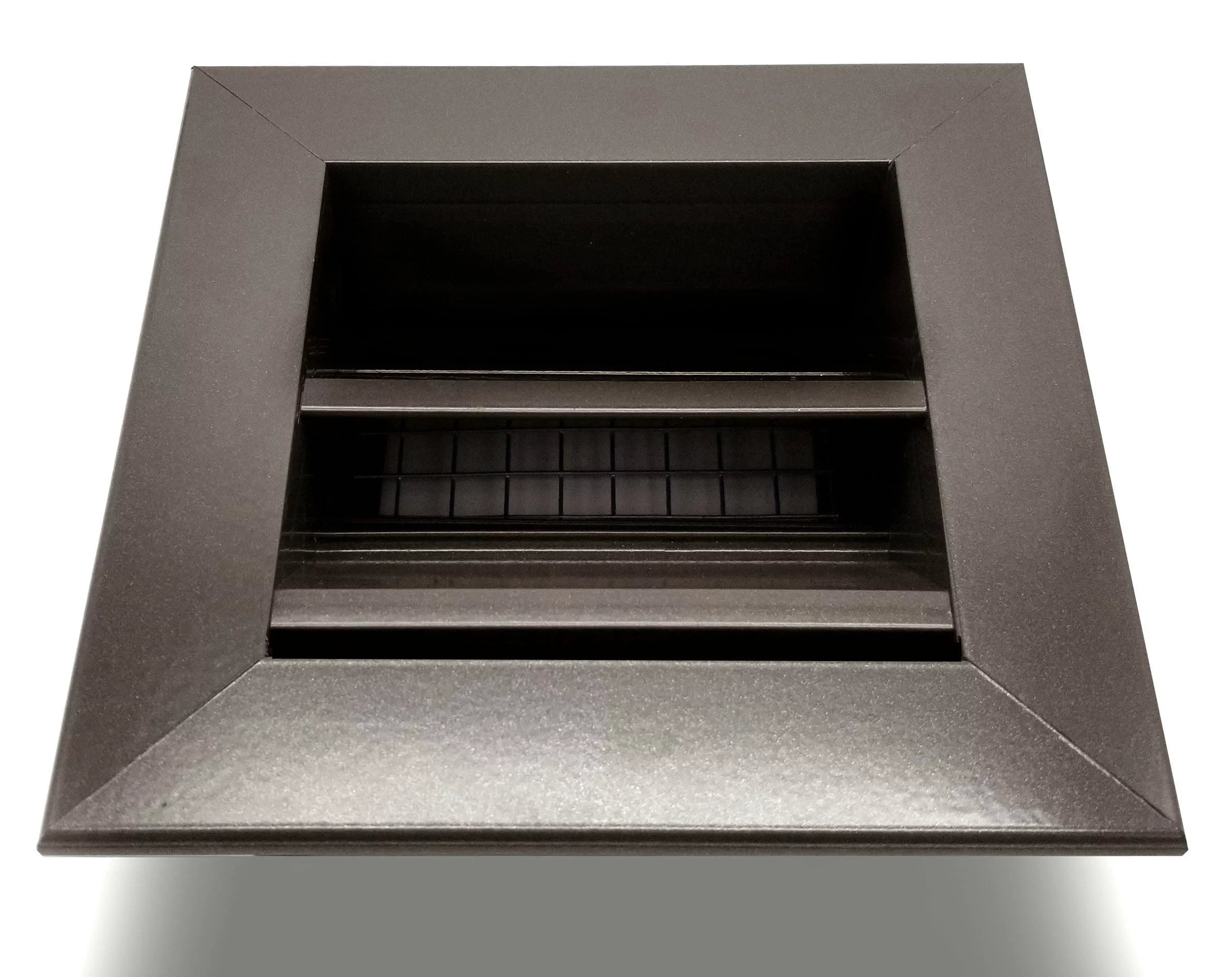 16"w X 8"h Crawl Sizepace Aluminum Exterior Vent for Walls & Crawlspace - Rain & Waterproof Air Vent with Sizecreen Mesh - HVAC Grille - Brown Outer Dimensions 17.5w x 9.5h